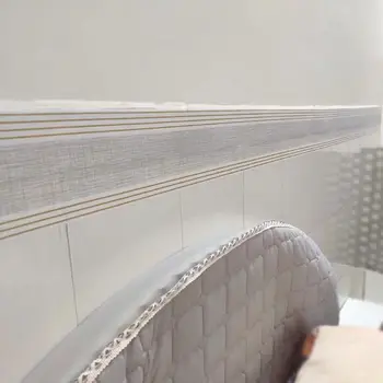Juosta Juosmens lipni vinilo popierius vandeniui juosmens linijos vonios kambarys, virtuvėje tapetai sienų Baltos sienos apsaugos
