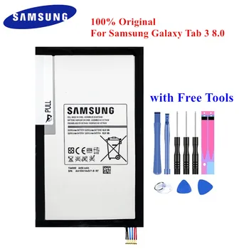 Originalus Tablet Akumuliatorius T4450E Samsung Galaxy Tab 3 8.0 colių SM-T310 T311 T315 4450mAh Realias galimybes PC Batteria +Įrankiai