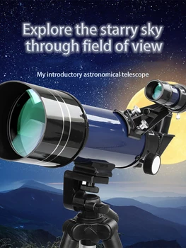 Profesinės Zoom Astronominis Teleskopas 70400 Plataus Kampo Galingas Teleskopas Night Vision Deep Space Star Mėnulis Peržiūrėti Monokuliariniai