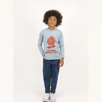 TAO Mados Prekės Vaikams Unisex Long Sleeve T shirt Vaikų Berniukų, Mergaičių Atsitiktinis Animacinių filmų Top Rudens-Žiemos Bamblys vatos Pagaliukai