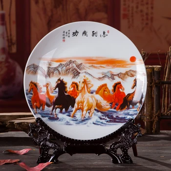 Aukštos kokybės Tradicinės Kinų Porceliano statulėlės Vertiname Plokščių apdaila namo kambarį dekoro