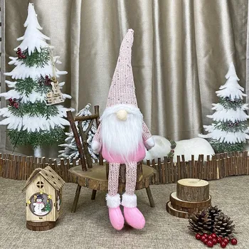 Kalėdų Megzti Gnome Dovanos Vitrina Kalėdų Dekoracijos Kalėdų Švenčių Prekių Rankų Darbo Tomte Pliušinis Lėlės Dekoras