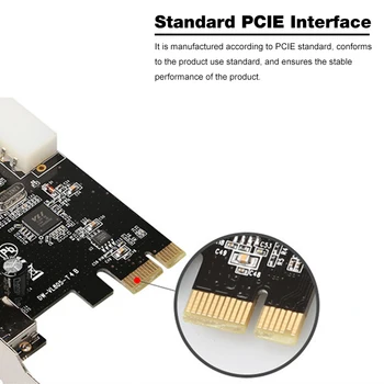 USB 3.0 PCI express Plėtros Kortelę ar 4 port USB 3.0 PCI-e PCIe Adapteris USB3.0 5 Gbps Greitis Darbalaukio laimėti 10 su Originalo Langelyje