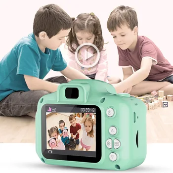 Mini Animacinių filmų Kamera, 2 Colių HD Ekranas, Švietimo, Vaikų Žaislai, Nešiojamą Vaizdo Kamerą, Skaitmeninį Fotoaparatą SLR Fotoaparatą Vaikas