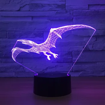 3D Iliuzija Gpgb Lempos Spalvinga Akrilo Naktį LED Lemputė USB Lentelės, Stalo Lempos Vestuvių Dekoras Miegamasis Atmosfera lempos