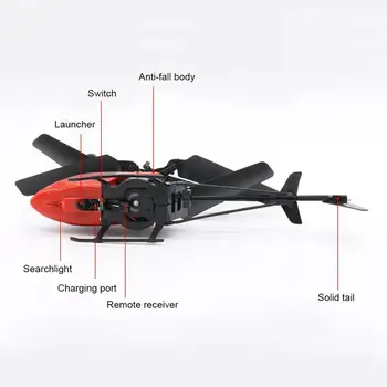 Mini Drone Dron Quadcopter dvipusis Nuotolinio Valdymo Sraigtasparnis Infraed RC Mirksi Šviesos Sraigtasparnis Mini Plaukioja Žaislai Inductio K3M0