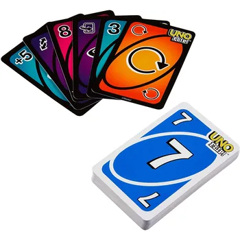 Mattel Žaidimai UNO: Flip! Kartenspiel Šeimai Šalis Juokingas Žaidimas Įdomus Solitaire Kortų Pokerio Žaidimo Žaislai