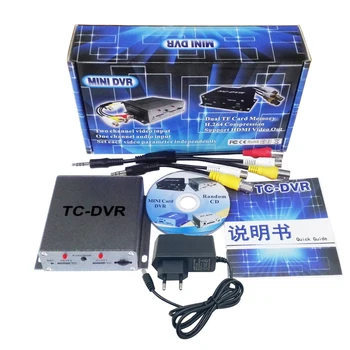 Karšto SD Kortelių Mini Automobilių DVR Vaizdo įrašymo Remti Dual 32GB TF Kortelės Realaus laiko vaizdo Įrašymo, Judesio Aptikimo VGA 640*480