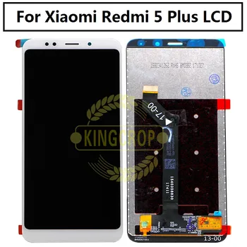 Už Xiaomi Redmi 5 Plius LCD Ekranas+Touch Ekranas FHD 5 plus skaitmeninis keitiklis Ekrano Stiklo plokštės montavimas Xiaomi Redmi 5 Plius LCD
