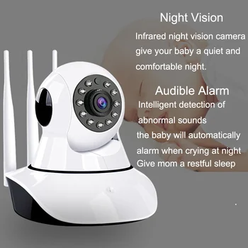 Wifi Kūdikio stebėjimo Kamera 1080P Dviejų krypčių Garso Verkti Signalizacijos Naktinio Matymo Auto Stebėjimo Kūdikis Miega Stebėti Kūdikio Telefono Auklė