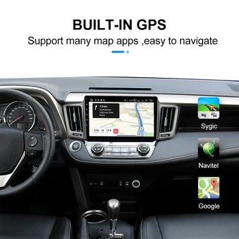 Android 10.0 Automobilio Multimedijos Grotuvo Toyota RAV4 RAV 4 2012-2018 Autoradio GPS Navigacija, Kamera, WIFI IPS Ekranas, Stereo RDS