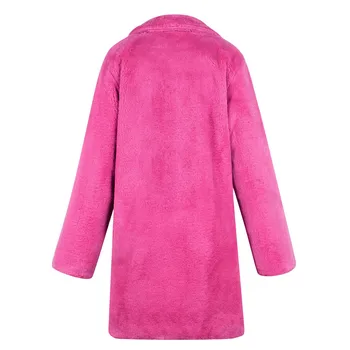 2020 Karšto Pardavimo Madingi Žiemos Ilgi Paltai Moterims Žiemos Meškiukas Dirbtiniais Kailių Paltai Striukės Ponios Šiltas Megztinis Ponios Outwear #T2G