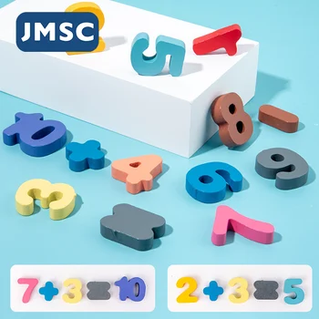 JSVK Kūdikių Mediniai Montessori Švietimo Žaislai Vaikams Ankstyvo Mokymosi Forma, Spalva Matematikos Atitikimo Žurnalas Žvejybos Įspūdį Skaičius Skaičius
