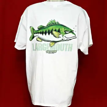 Piktas, Piktas Juokinga LARGEMOUTH BASS Karšto Žuvų Žvejybos T-Shirt Puiki Dovana Žvejui Cool Atsitiktinis pasididžiavimas marškinėliai vyrams Unisex