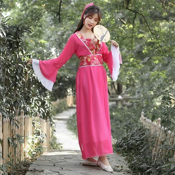 8Colors Kinų Tradicinė Moteris Hanfu Retro, Liaudies Šokio Spektaklis Kostiumai, Pasakų Derliaus Suknelės Vaikams Festivalis Šalis Nešioti