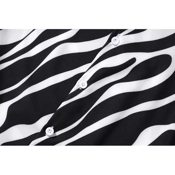 Vyriški Zebras Spausdinti Marškinėliai Atsitiktinis Paplūdimio Atspausdintas Trumpas Rankovės Marškinėliai Vyrams, Moterims 2020 M. Havajai Negabaritinių Harajuku Mados Viršūnes Streetwear