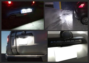 1pair baltas LED ne klaida galinio numerio plokštelės apšvietimas Seat Cordoba Vario Ibiza POLO Golf III auto priedai