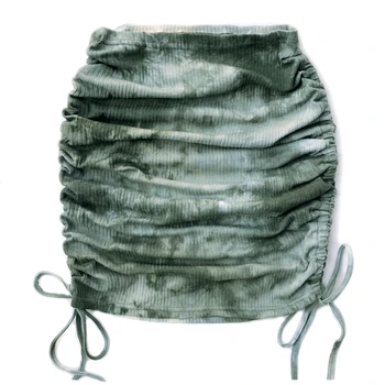 2020 Seksualus Mados Rudens Bodycon Šiltas Moterų Plisuotos Raišteliu Klubo Megzti Pieštuku Sijonai Ponios Aukšto Juosmens Elegantiškas Mini Sijonas