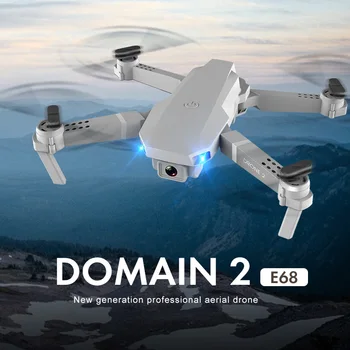 SHRC 2020 E68Pro Mini Drone 4K 1080P Plataus Kampo Kamera Dron Wifi FPV Aukštis Hold Režimu RC Sulankstomas Quadcopter vaiko Dovana