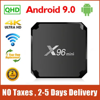 X96 Mini Smart Android 9.0 QHD TV Box 4K 1G 8G Amlogic S905W Quad Core 2.4 G Wifi 2G 16G TV Box X96mini Tvbox Set top Box