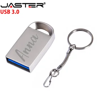 JASTER užsakymą lazerio logotipą, Kietas, atsparus Vandeniui Metalo USB 3.0 mini Memory Stick, usb 