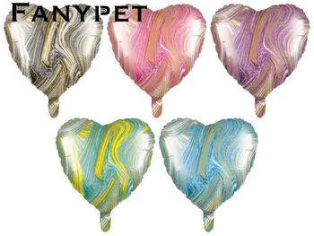 50pcs star agato spalva, tekstūra balionas 18inch širdies helio balionas Vestuvių, gimtadienio apdaila, Foto Prekėms, Kūdikių Dušas