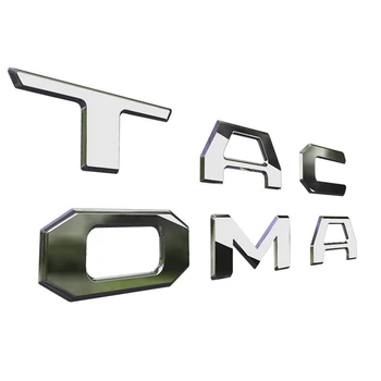 3D Iškėlė Bagažinės Įterpti Raidžių Emblema Toyota Tacoma 2016-2019 Emblema Įdėklai (Chrome)