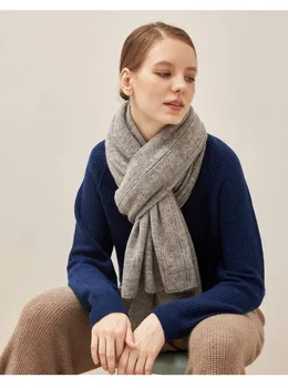 Naizaiga 99% GRYNAS KAŠMYRO megztiniai patikrinti skara moterų 2018 m. žiemos šiltas 180x70cm pashmina skara , SN4