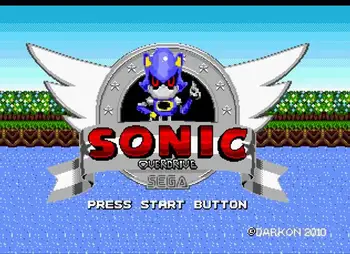 Metalo Sonic Overdrive 16 Bitų MD Žaidimo Kortelės Sega Mega Drive Genesis