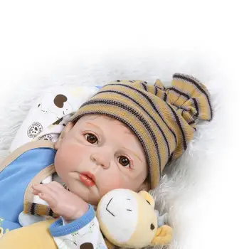NPK tikroviška reborn baby doll visą vinilo silikono boneca lėlės partneris vaikams Gimtadienio dovana brinquedo
