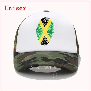 Mados skrybėlę Karšto parduoti Unikalų Užsakymą Jamaika FingerprintPrint Beisbolo kepuraitę Sporto Dangtelis nuo Saulės Skrybėlę hip-hop skrybėlę Unisex Reguliuojamas Dangteliu