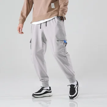 Naujas Mados Krovinių Kelnės Vyrams Streetwear Medvilnės Jogger Kelnes Vyrų 2020 M. Pavasarį Multi-Pocket Vyrų Atsitiktinis Slim Sweatpants Vyrai