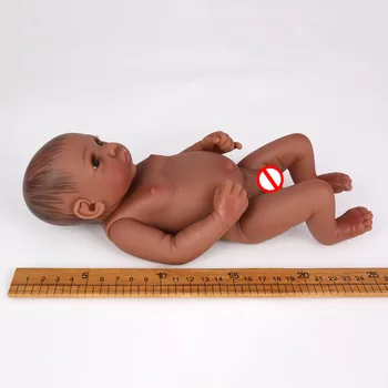 KAYDORA 25cm Visas Vinilo Juoda Reborn Baby Lėlės Gyvas Afrikos Amerikos Mini Bamblys Realus Menino Žaisti Žaislas Vaikams Siurprizas