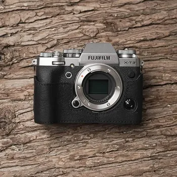 Ponas Akmens Prekės Rankų darbo natūralios Odos Fotoaparato krepšys Krepšys Pusę Kūno Fotoaparatą Fujifilm XT3 FUJI X-T3