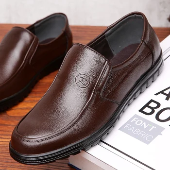VESONAL 2019 m. Vasarą natūralios odos Mokasīni, Vyrams Batai Mokasinai patogus Slydimo-office Verslo Suknelė oficialų Vyrų batai