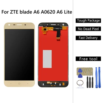 Už ZTE Blade A6/A6 Lite LCD Ekranas ir Touch Screen Surinkimas, Remontas, Dalys Su Rėmu+ Įrankiai ZTE Blade A0620 A0622