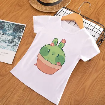 Vaikai Marškinėliai Berniukams 2020 Metų Vasaros Vaikų Drabužių Kaktusiniai Augalai Mielas Pyplys Mergina Marškinėliai 
