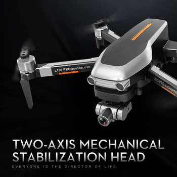 XKJ Naujas GPS Drone L109 PRO Brushless Variklio Ūžesys Su 4K HD Dual Camera Profesionalus, Sulankstomas Quadcopter 1000M RC Atstumas Žaislas