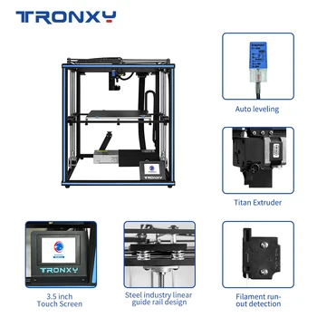 Tronxy Naujausias Atnaujintas X5SA PRO 3D Spausdintuvas CoreXY 