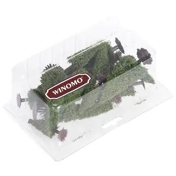 WINOMO 15vnt 1/100 1/150 1/200 Modelis žalia Medžių Mišraus vielos ir plastikiniai Modelis Kraštovaizdžio Traukinio Maketo Sodo Dekoracijos Miniatiūriniai