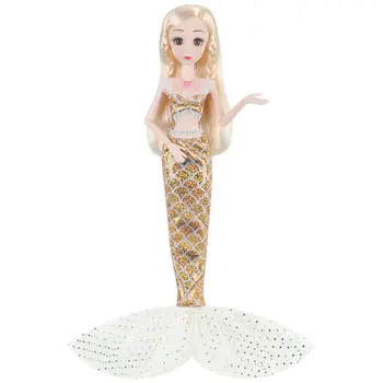 40CM Didelės lėlės drabužiai nustatyti mergina žaislai vaikams 12 kilnojamojo sąnarių princesė Žuvų princesė 1/4 Mados Lėlės