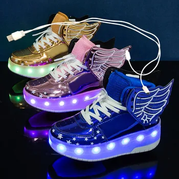 2020 Sportbačiai roller batai Su dviejų Ratų Led Batai Vaikams, Mergaitėms, Vaikams, Boys Šviesą Žėrintis Šviesos Apšviestas