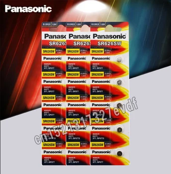15vnt Panasonic Originalus SR626SW Mygtuką Ląstelių Žiūrėti Monetos Baterija G4 377A 377 LR626 SR626SW SR66 LR66 Sidabro Oksido Baterijų