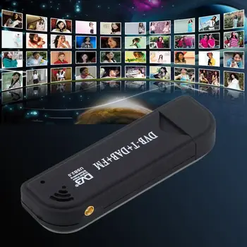 Naujas USB 2.0 TV Imtuvas Skaitmeninis DVB-T SDR+DAB+FM HDTV Imtuvas SDR TV Stick RTL2832U+FC0012 Aukštos Kokybės