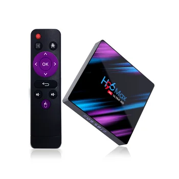 Android TV BOX 4k h96 max Android 9.0 4gb ram RK3318 2.4G5G WIFI 