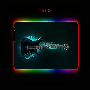 Mairuige Gitaros Muzikos Didelės RGB Žaidimų Pelės Mygtukai Fiksavimo Krašto Klaviatūros mygtukai LED Lemputė USB Laidines Peles 7 Akinti Spalvų