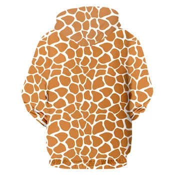 IFPD ES Dydžio 3D Spausdinimo Žirafa Juostelės Užtrauktukas Hoodies Vyrų Naujas Gyvūnų Hip-Hop Plius Dydis Drabužių Vyrams Rudenį ilgomis Rankovėmis Megztinis