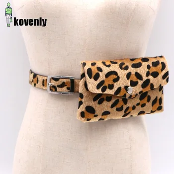 Moterų Juosmens Krepšys Fanny Pack Messenger Bag, Leopardas Spausdinimui Kelionės Derliaus Juosmens Pack Mobile Pouch 