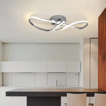 NEO Spindesį Aukso/chromuotas Modernios led Lubų šviesos fojė, miegamasis, koridorius, gyvenamasis kambarys AC90-260V lubų lempos šviestuvai