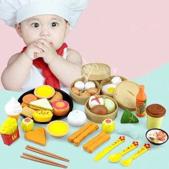Modeliavimo Garlaivis Mėsainių Bandelės, Picos ir Ledų, Žaislų, Virtuvės Apsimesti Žaisti Mini Maisto Takeware Pavyzdį Vaikams Švietimo Dovana